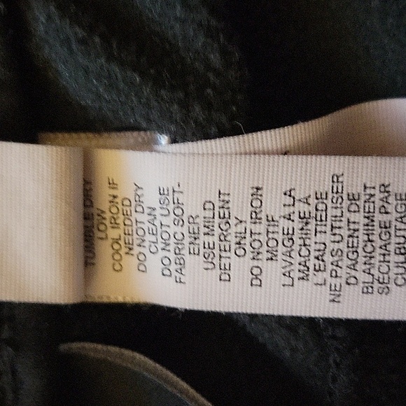 Adidas small black fuzzy insides warm-up pants - Picture 6 of 6